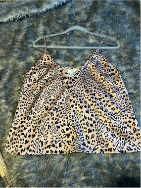 Women's Showpo Blush & Black Leopard Print Camisole Size 6